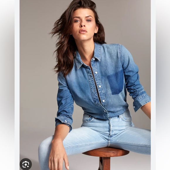 NWT Aritzia Ex Bf Shirt - Picture 2 of 4